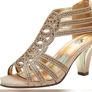 Women evening Rhinstone Lexi Crystal Heeled Sandal